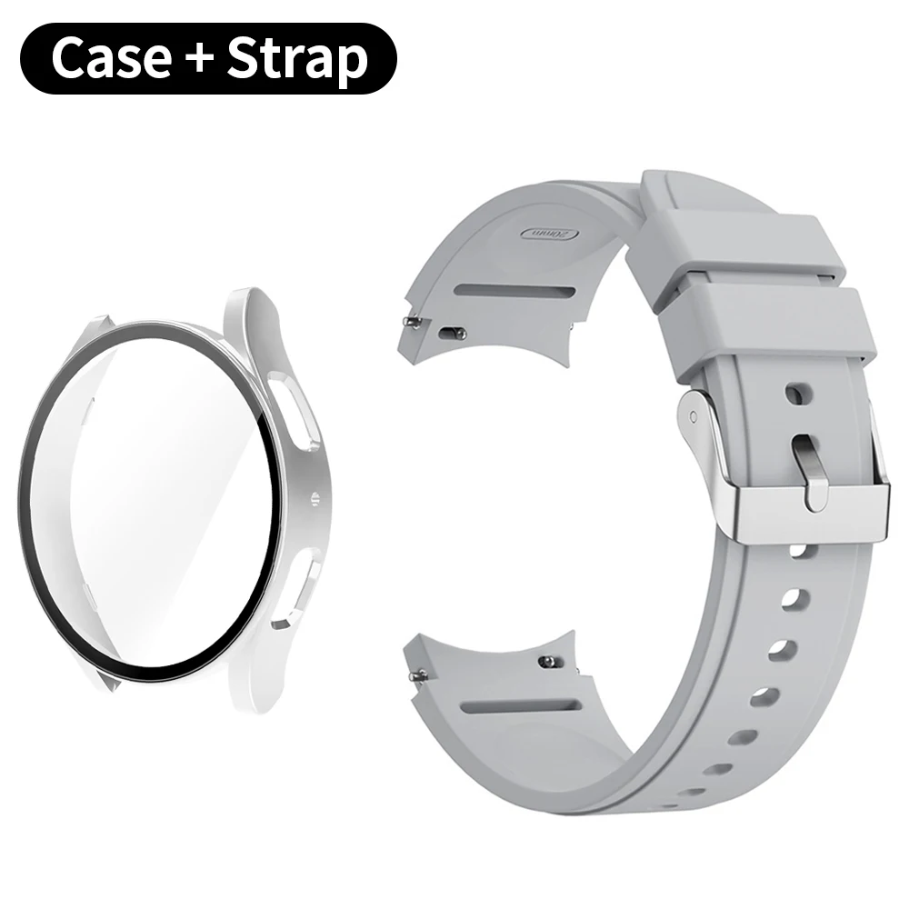 Elegant Protective Case and Band with Screen Protector for Samsung Galaxy Watch Series – Premium PC Hard Cover and Durable Strap