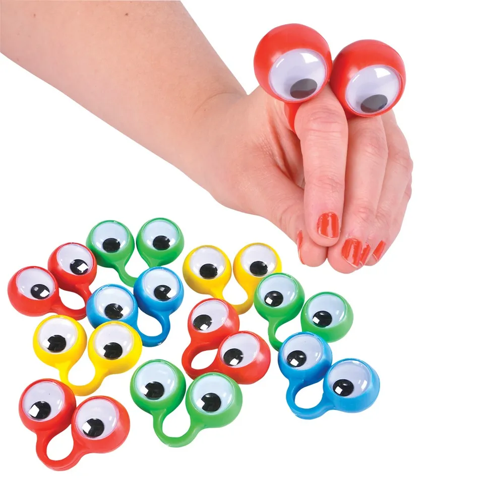 Occhi Da Dito Per Bambini | 30 Pezzi Di Marionette Da Dito Con Grandi Occhi, Giocattolo Educativo - 2
