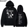 Tupac Hoodies 2pac Sweatshirts Rapper Printed Hoodie Streetwear Y2k Sweater Casual Loose Sweatshirt Autumn Fleece Pullover Hoody 1