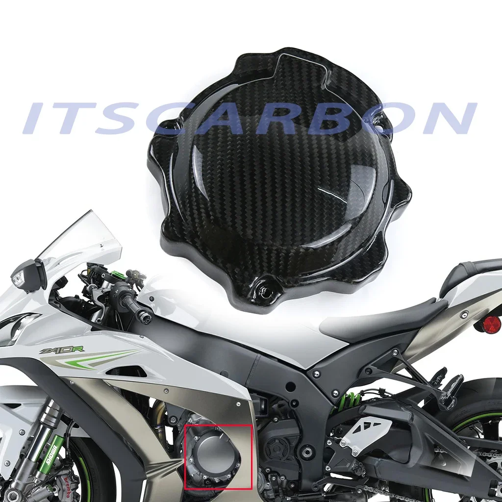 

For Kawasaki ZX10R ZX 10R 2011-2018 2019 2020 2021 2022 3K Carbon Fiber Motorcycle Accessories Engine Cover Kits
