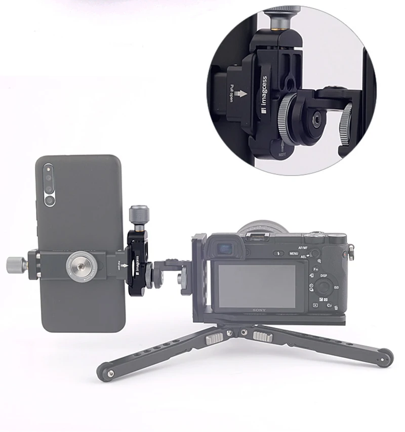 Fhx-21c Single aluminum quick release plate PTZ tripod accessories mini multi-purpose universal clamp seat