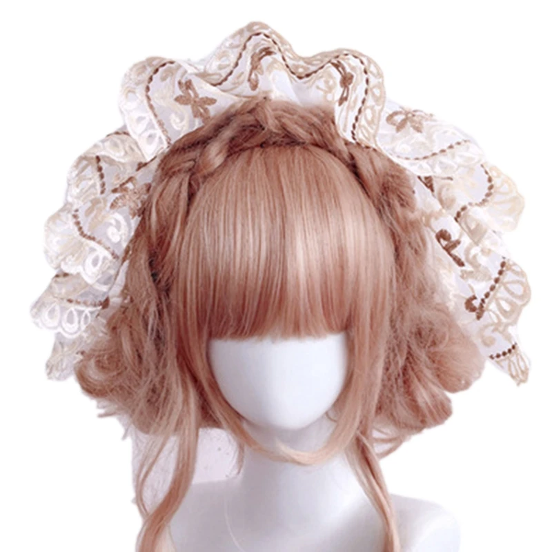 Damen Kolonialhaube / Motorhaube – Spitzenhaube Für Vintage-, Lolita- & Kostüm-Outfits, Verstellbar