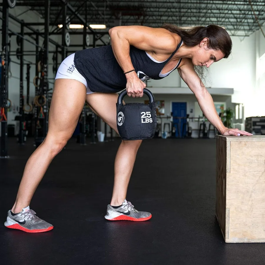 SKB Soft Sand Filled Kettlebell Weights for Home Gym, Cross Training, and Strength and Conditioning - Weight Listed in Lbs and K