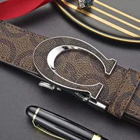 New Genuine leather casual fashion men belts cowhide alloy automatic buckle men belt versatile trendy belts for men - Image 2