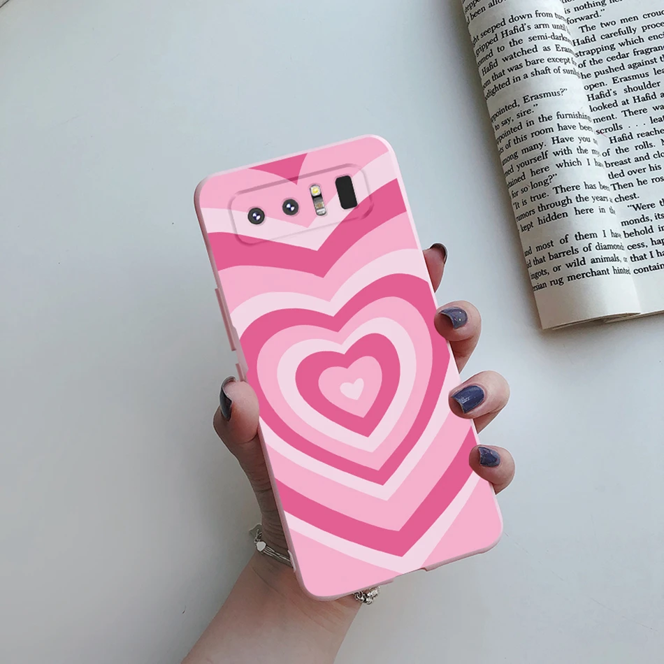 Charming Daisy Flower Silicone Phone Case - Soft TPU Protective Cover for Samsung Galaxy Note 8