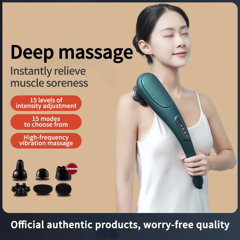 Electric Heating Massage Hammer Stick for Back and Cervical Vertebra