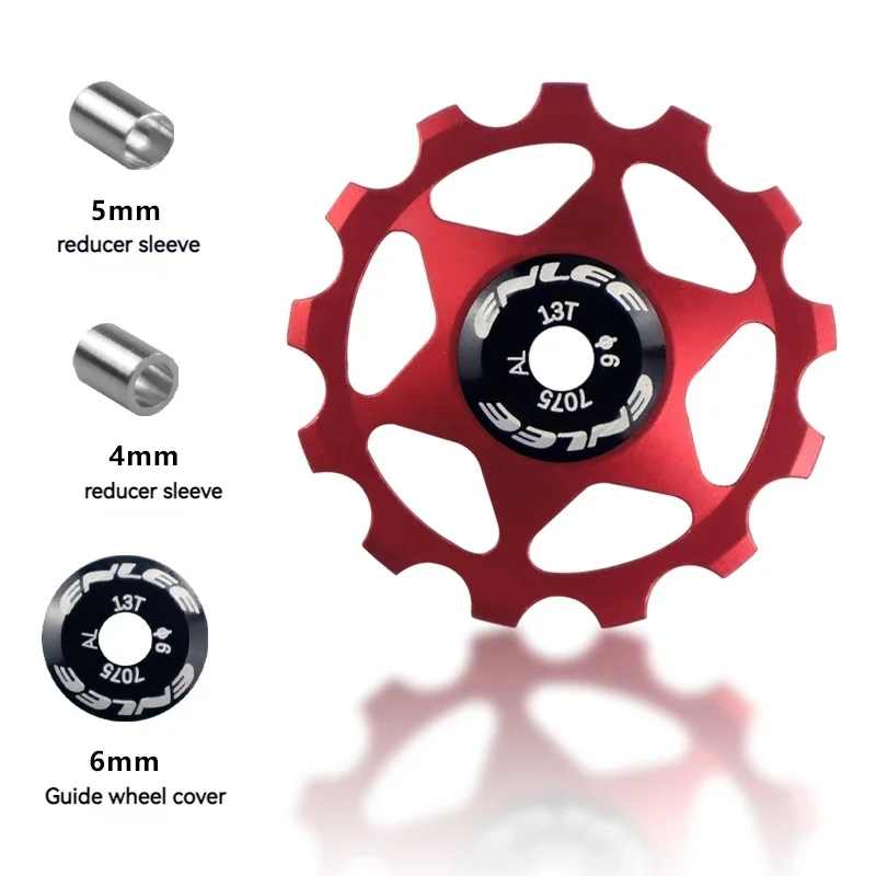 Vibrant Aluminum Alloy Bicycle Rear Derailleur Guide Wheel with Ceramic Bearings
