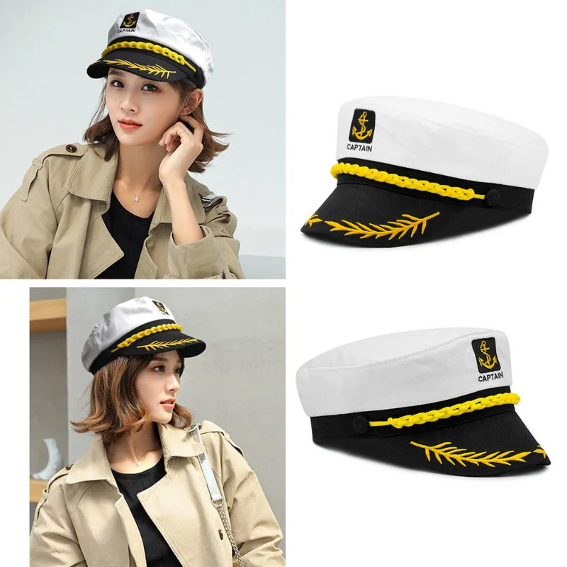 12 Cappelli Da Marinaio Blu-Bianco - Costume Capitanio Uomo/Donna - Foto 11