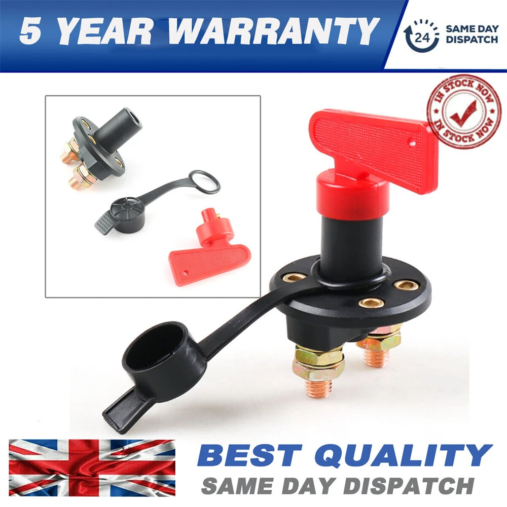 Interruttore Isolatore Batteria Universale 12V Cut Off Kill Switch Car Boat Van Truck Uk