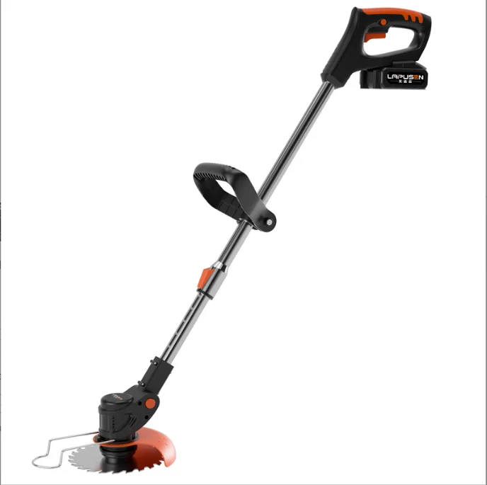 

Factory 12 V Multifunctional Rechargeable Hand Held Lithium Battery Small Household Electric Lawn Mower 3 Blades