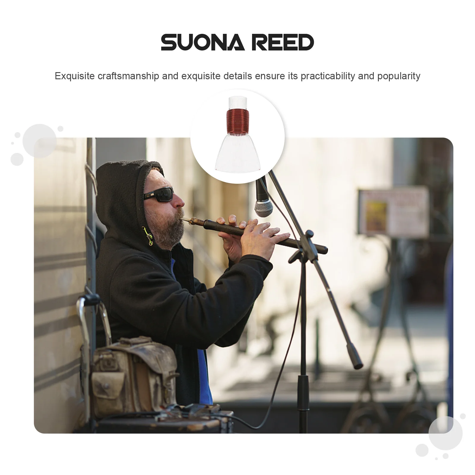 

Chinese National Musical Instrument Suona Reeds Plastic Suona Mouthpieces Reed Whistle Horn Accessories for Player