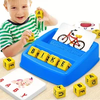 English Spelling Alphabet Toys Educational Games Cards Educational Literacy Fun Early Education Spelling Toys Children's Gifts 1