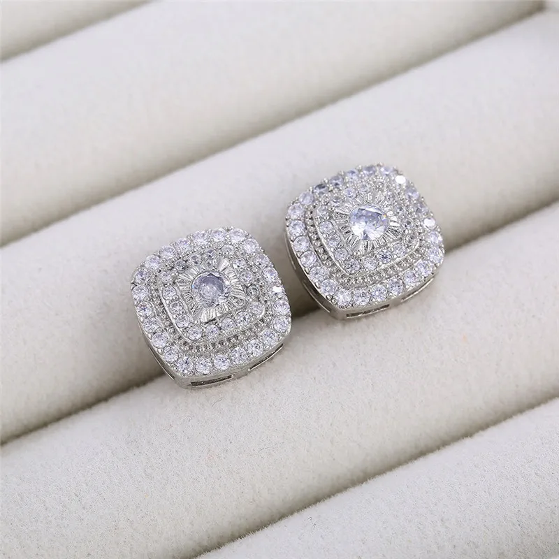 Silver Stud Earrings Silver Earrings Womens Earrings 925 Sterling Silver Cubic Zirconia Stud Earrings For Women