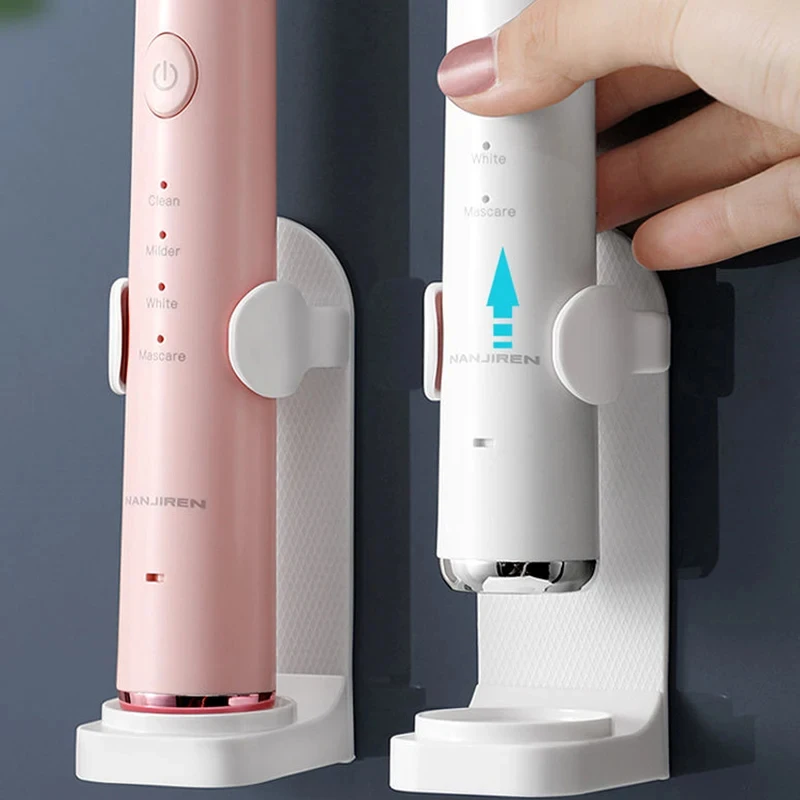 Traceless Toothbrush Stand Rack Organizer Electric Toothbrush Holder Wall Mounted Bathroom Accessories