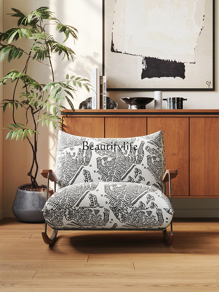

French Style Chinese Style Leisure Chair Simple Single Rocking Chair