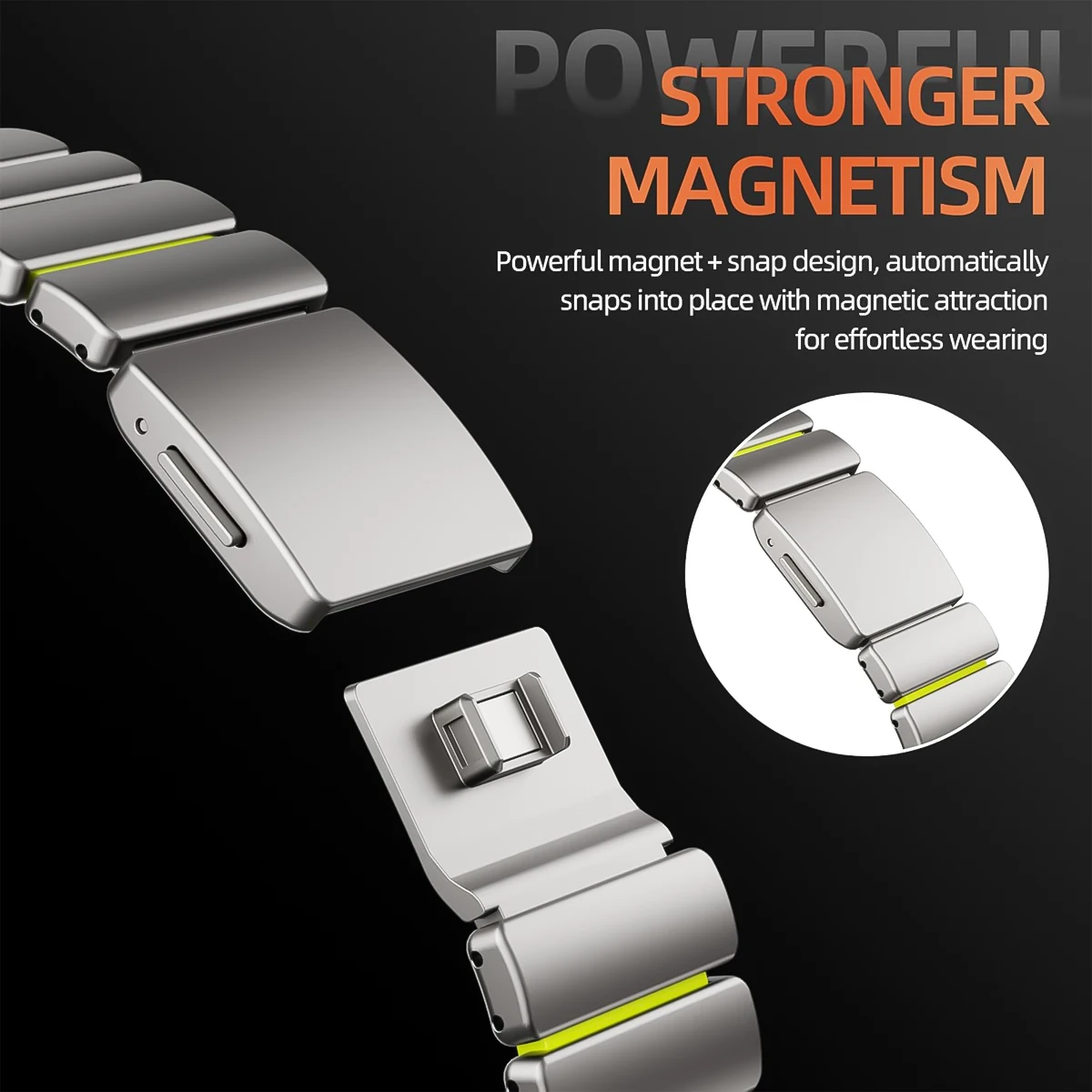 Luxury Magnetic Metal Band - Fashionable & Durable Adjustable Replacement Accessory Set