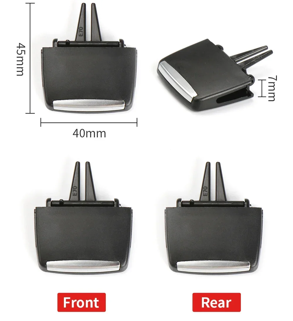 1pc Entlüftung auslass laschen clip hintere Reihe Frischluft gitter clips für BMW x5 e70 1/2-1/2x6 e71 2005-2014 2006 – Detail 2