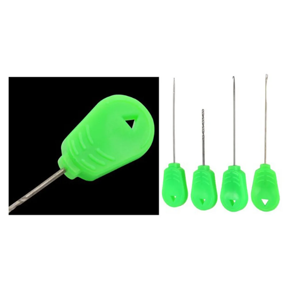 

Durable High Quality Hot New Portable Practical Baiting Needle Set Fishing Tackle Green Plastic Stainless Steel