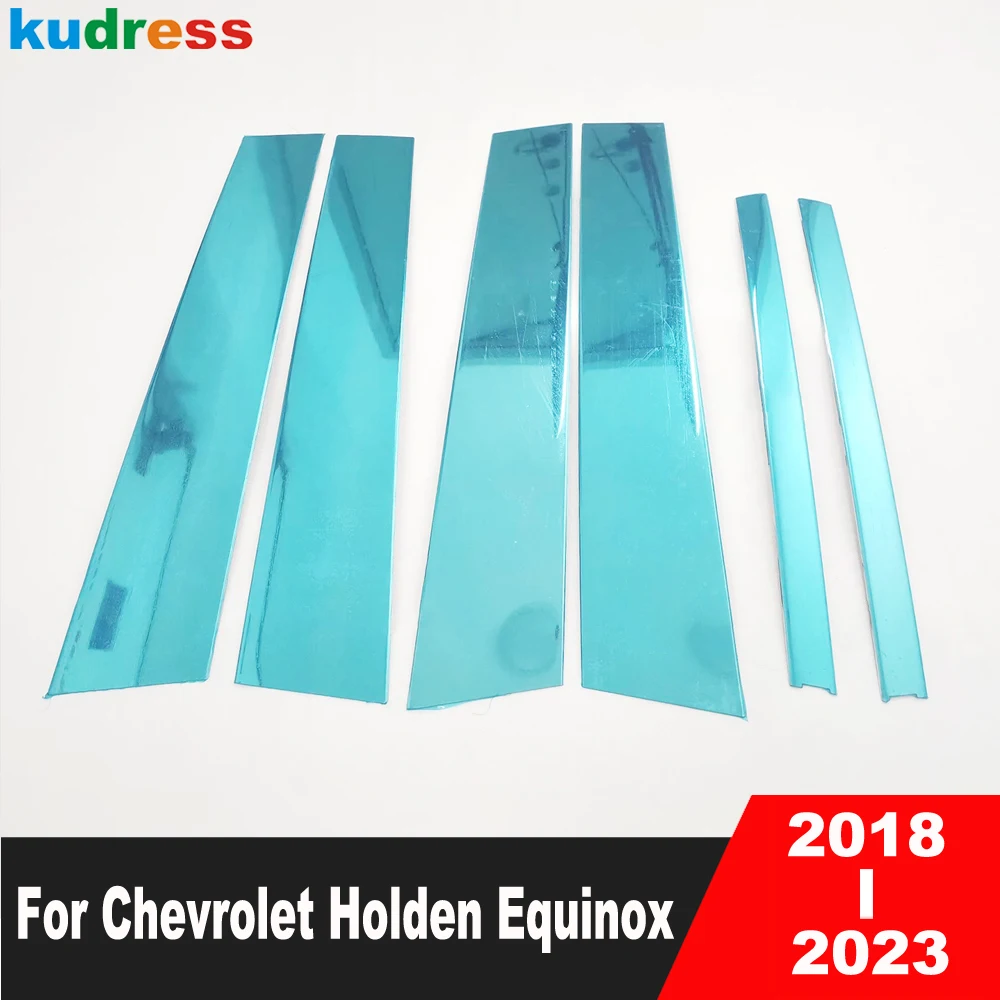 

Window Center Pillar Cover Trim For Chevrolet Holden Equinox 2018-2022 2023 Steel Car Middle B C Pillars Post Strip Accessories