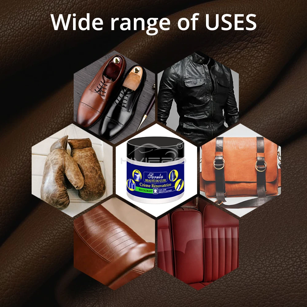 1Pcs Multifunctional Leather Refurbishing Cleaner Repair Cream for Car Seat Sofa Color paste Renew Cleaning Kit Decontamination