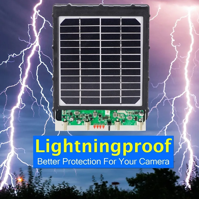 GPS 4G Hunting Camera Solar Panel Charger 3W BL480L-P Photo-traps Solar Panel 8000mAh Aluminum Battery Polymer for Hunter Camera