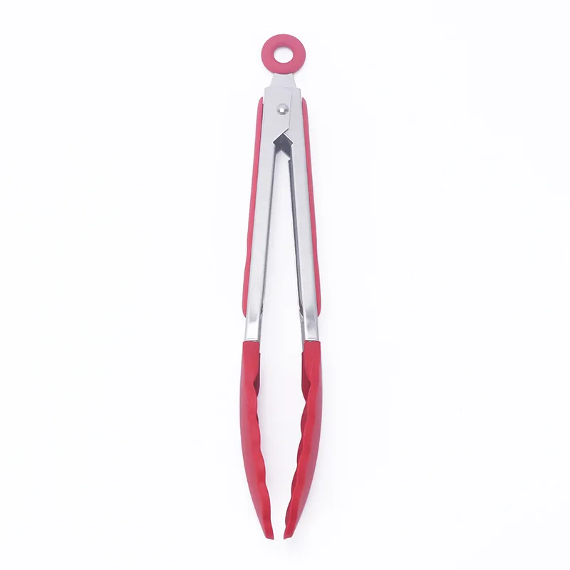 Tovolo 7 Stainless Steel Tongs Candy Apple Red