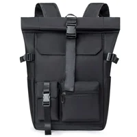 New Men's Backpack Oxford Cloth Student Schoolbag Solid Color Splash-proof 14-inch Computer Bag Men's Travel Bag Hot Sale 2