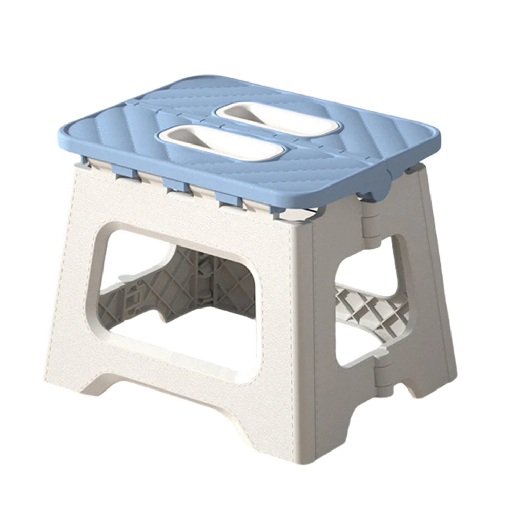 Folding Step Stool with Handle Portable Folding Stool Supports Up To 441LBS Camping Stool for Kitchen Bathroom Bedroom