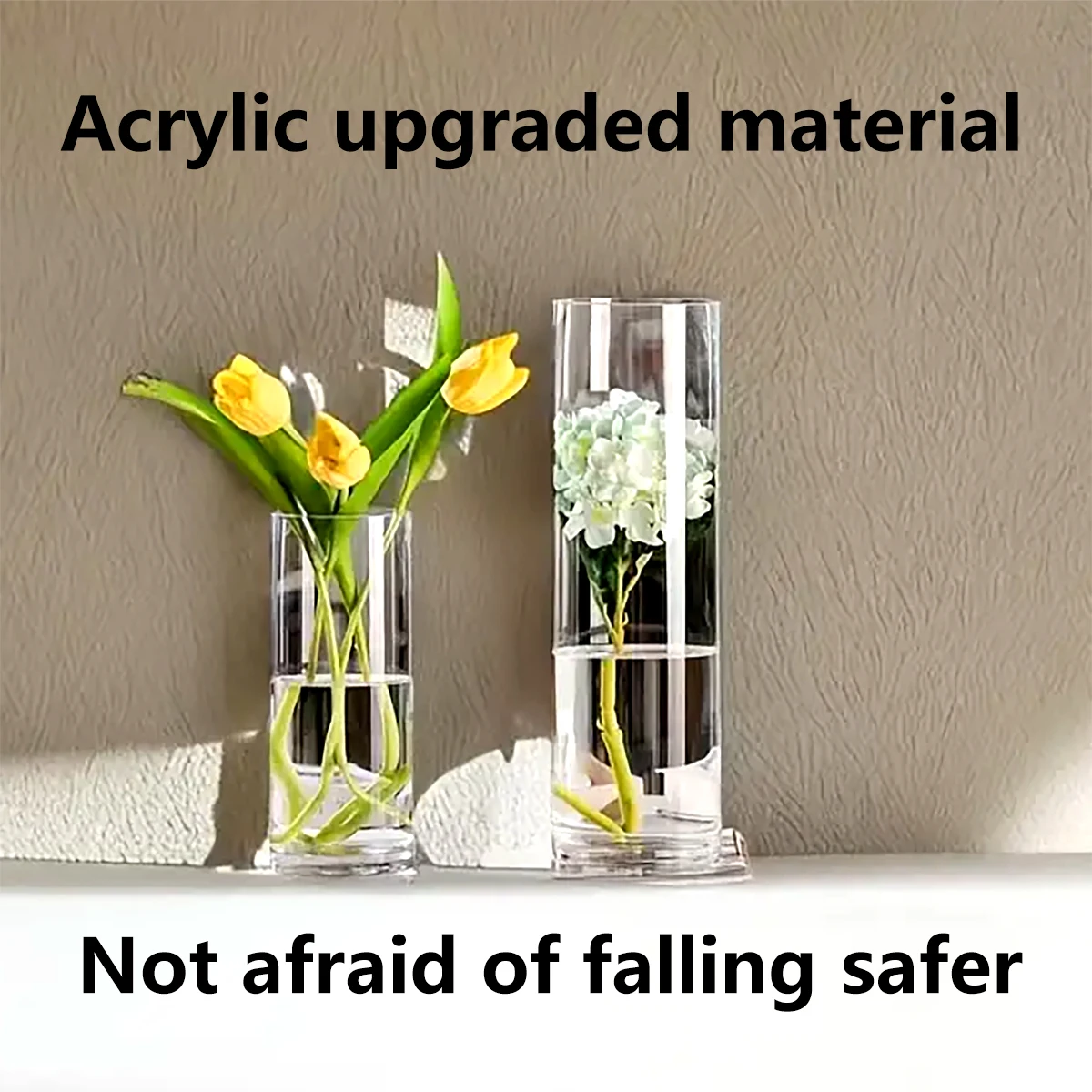 

High Transparency Light Luxury Vase Simple and Atmospheric Tabletop Decoration Flower Arrangement Hydroponics Multi Purpose