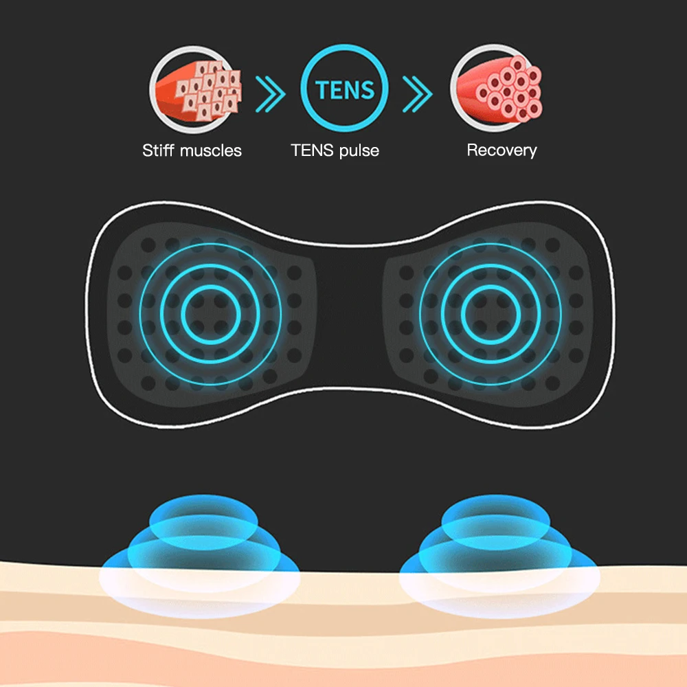 Electric Pulse Neck Massager EMS Cervical Massage For Neck Back Eletric muscle stimulator Tens electrostimulator 3