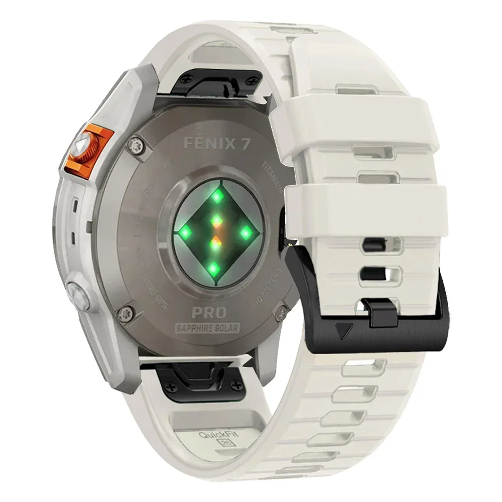 Enhanced Sports Silicone Watch Band - QuickFit 26mm/22mm Strap Bracelet