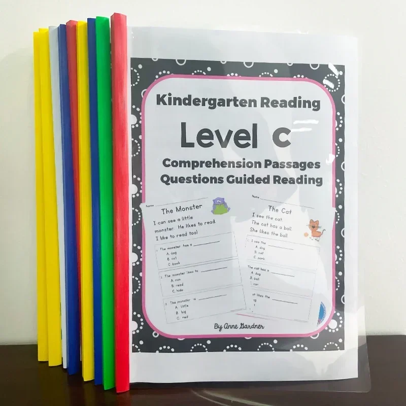 Reading Comprehension Level C-P Workbook Question Guided Reading Practice Learning English Toys for Children Kid Montessori 2