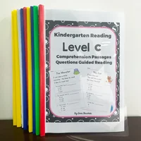 Reading Comprehension Level C-P Workbook Question Guided Reading Practice Learning English Toys for Children Kid Montessori 2
