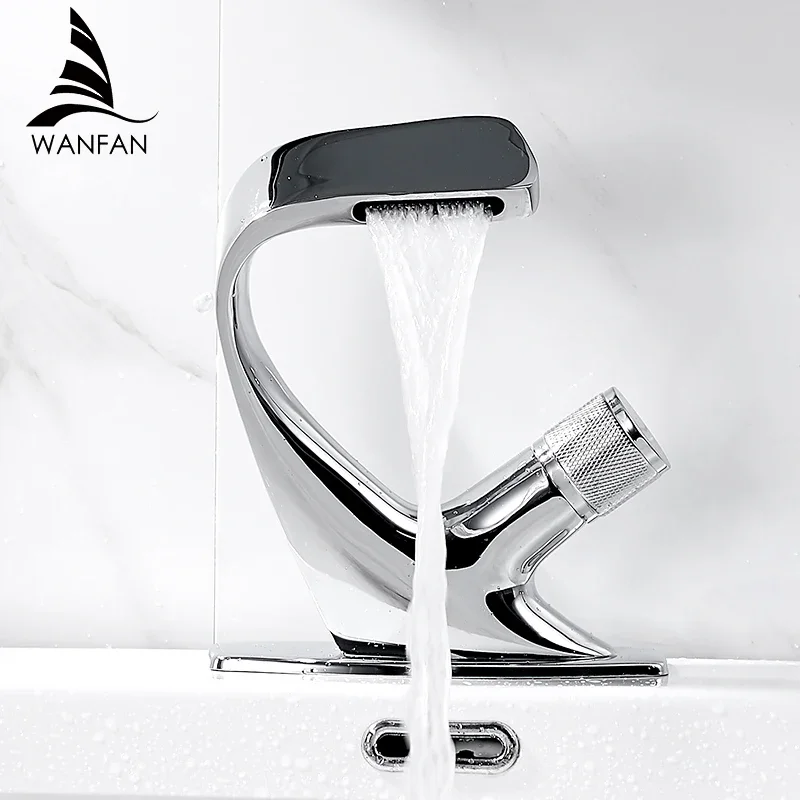 Basin Faucets Matte Black Modern Bathroom Mixer Tap Brass Washbasin Faucet Single Handle Single Hole Elegant Crane 855818 basin faucet,bathroom faucet