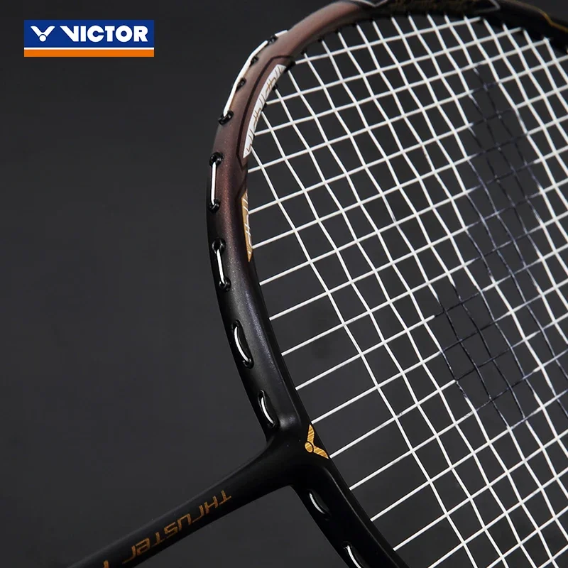 VICTOR Badminton racket attack racket Black Gold Falcon Hendra TK-F Falcon single all carbon professional competition