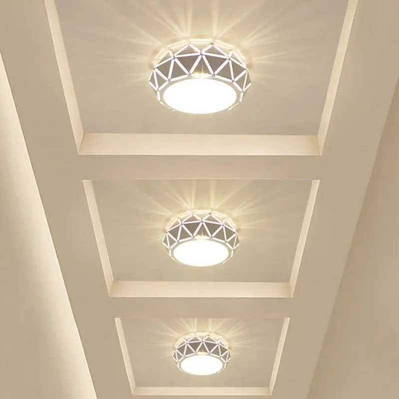 

Лампы для гостиной, современные искусственные светильники для потолка, простота 5 Вт, 12 Вт, 3 искусственных цвета, цилиндрическая лампа с регулировкой яркости для коридора