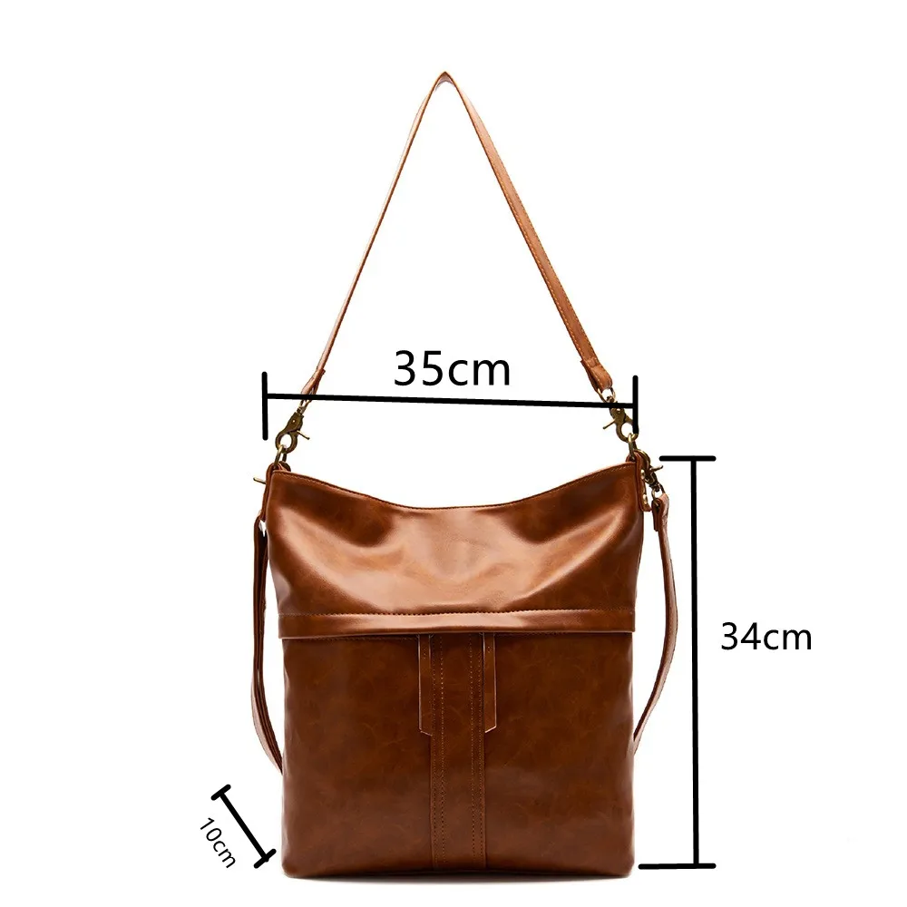 Fashion Shoulder Bags For Women New Luxury Tote Bag Winter Vintage PU Leather Handbag Tassel Women Bag Hand Bag Free Shipping