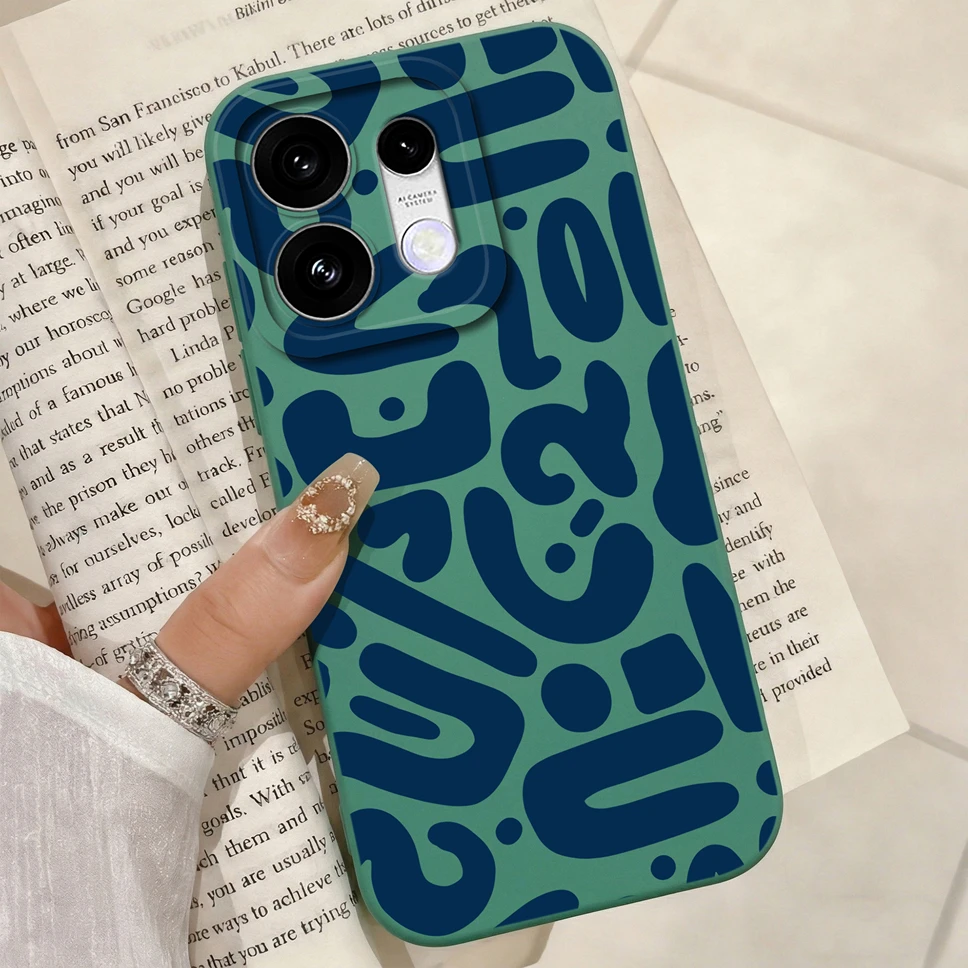 Fresh Summer Vibe Phone Case with Smooth Camera Protection and Soft Silicone Bumper