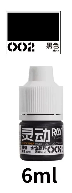 Acrylic Miniature Painting Water-Based Paint Set - Safe Non-Toxic Formula, 6ml Bottles