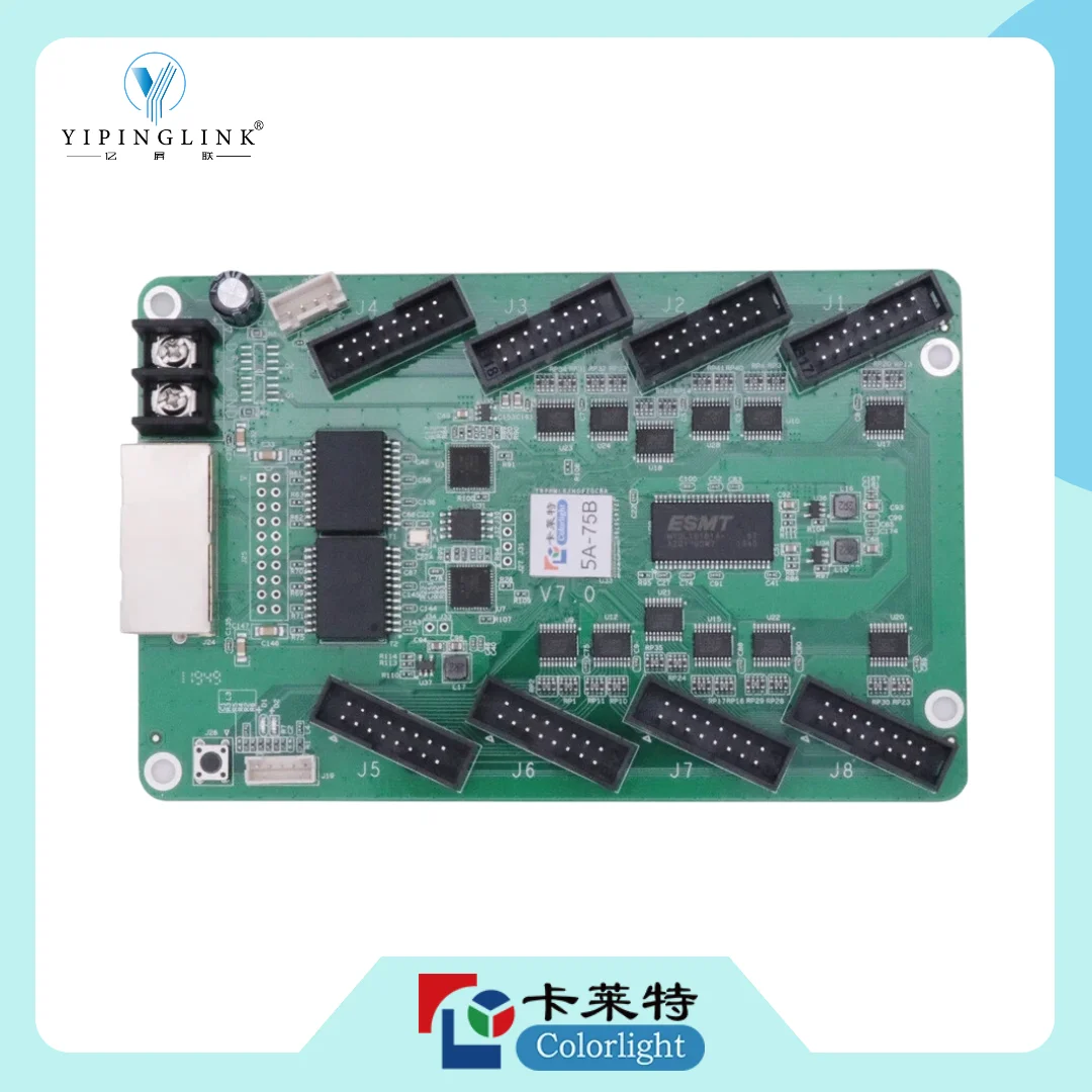 컬러라이트 5A-75B LED 수신 카드 최대 로드 192x1024 픽셀 HUB75 인..