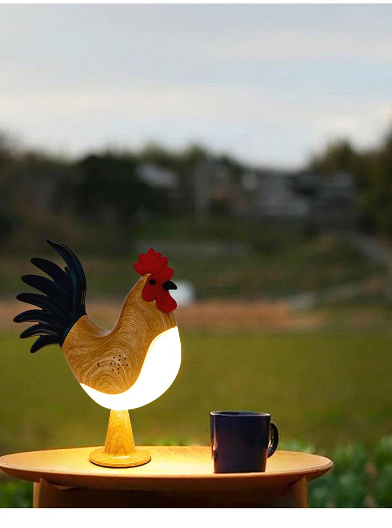 Decorative Night Lights Simulated Animal Funny Easter Home Decor Party Carnival Chicken Lamp Chick Night Light Ornaments