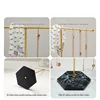 T-shaped False Nail Art Color Card Display Stand Gel Polish Template Nail Art Tips Sample Stand Nail Polish Practice Shelf 6