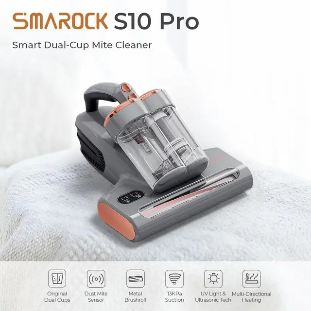 smarock S10 Aspirador Inteligente antiácaros con luz UV, Sensor de ácaros  on eBid New Zealand