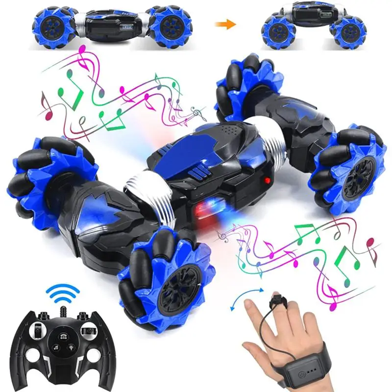 

4WD RC Car Radio Gesture Induction Music Light Stunt Remote Control Car off-Road Control Vehicle Boys Toys for Children Gifts