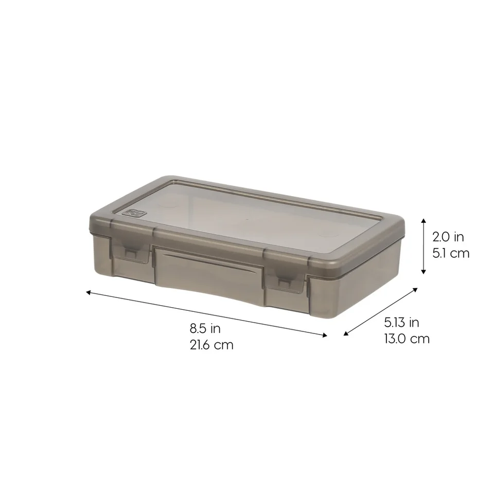 Clear Plastic Pencil Case Set of 10 Organizers