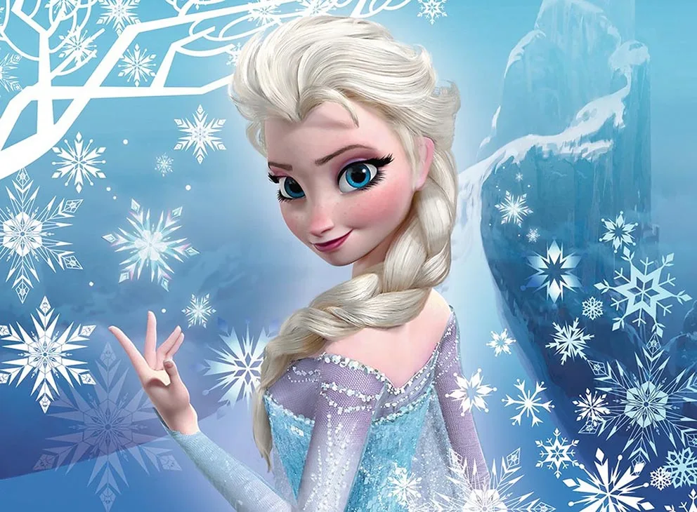 Disney mrożone tło urodziny tło dla dziewczyny Elsa Anna księżniczka fotografia tło baner imprezowy boże narodzenie tło