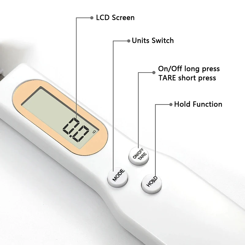 500g 0.1g Electronic Kitchen Scale Digital Measuring Spoon