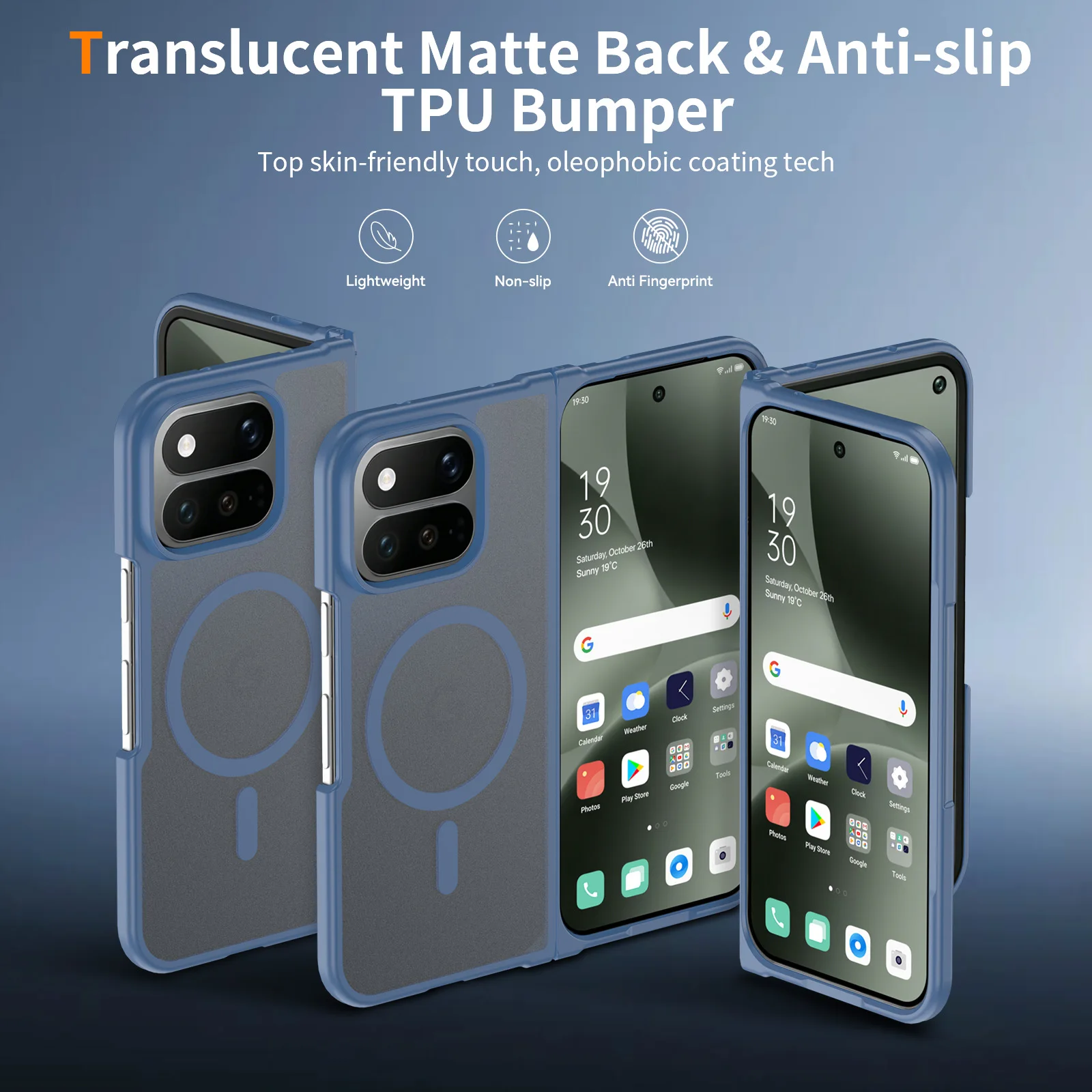 Sleek Magnetic Skin-Feel Phone Case - Shockproof & Comfortable Grip - Slim Fit Cover for Enhanced Protection