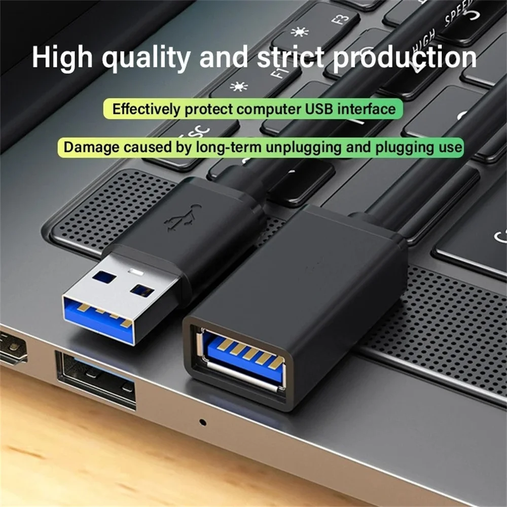 USB 3.0 연장 데이터 케이블 USB 연장 케이블 남성-여성 연장 케이블 5Gbps 데이터 코드 컴퓨터 카메라 프린터 TV용