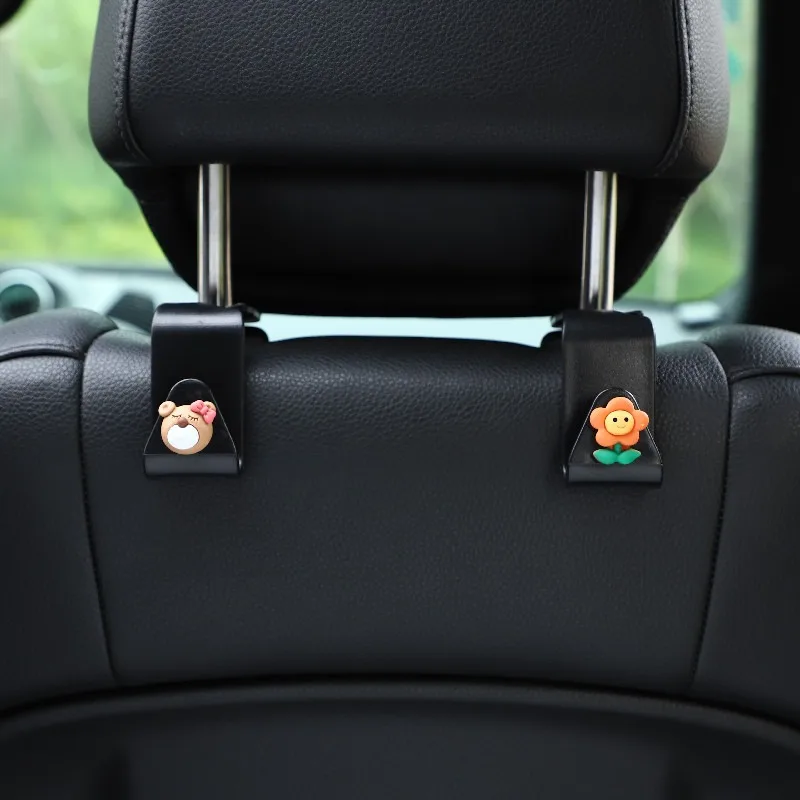 

Car Seat Back Hook Cartoon Multifunctional Hidden Car Hook Cute Car Interior Small Hook